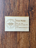 Business Cards, Wood 10 pack